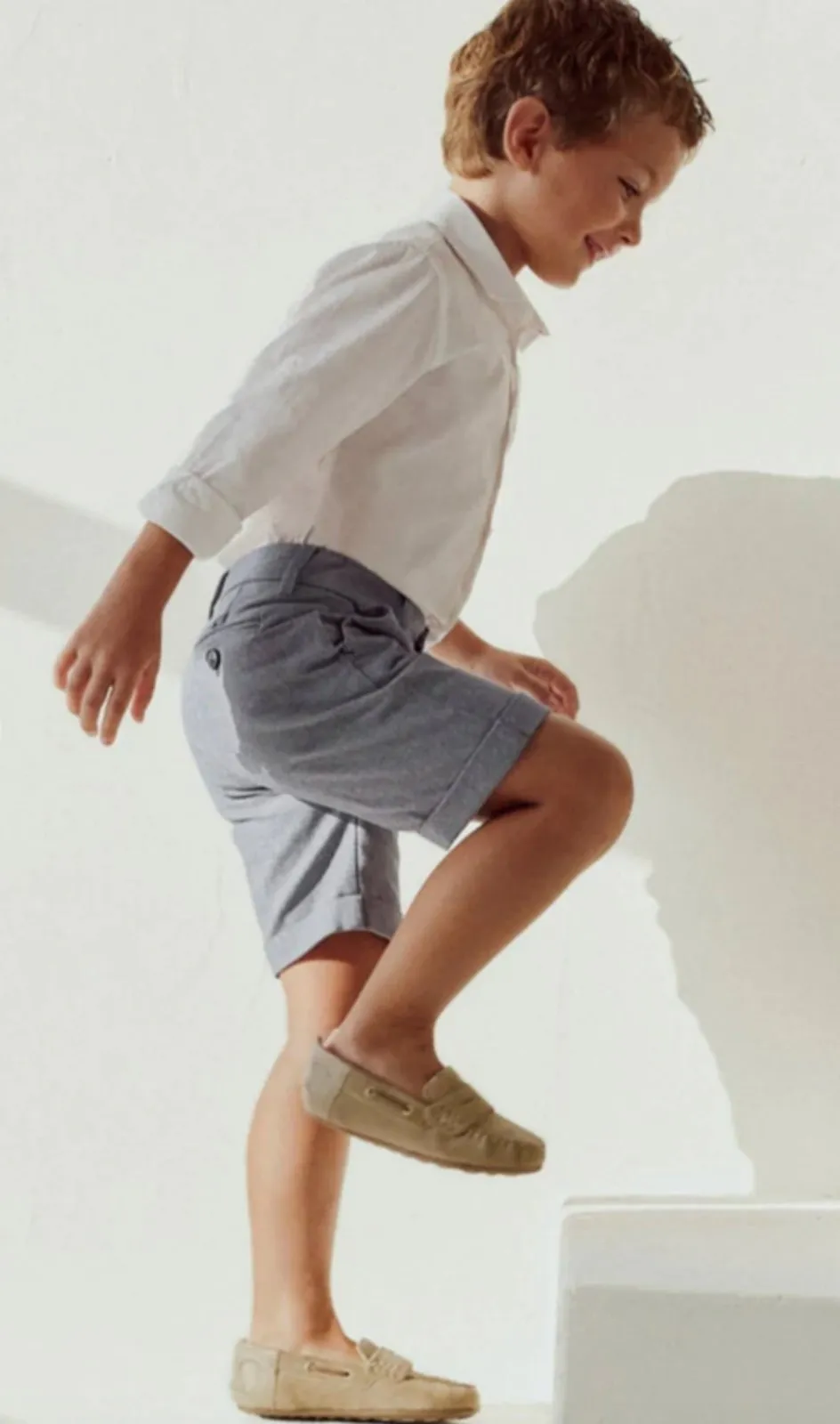 Mayoral Boys Blue Tailored Linen Vest AND Dress Shorts