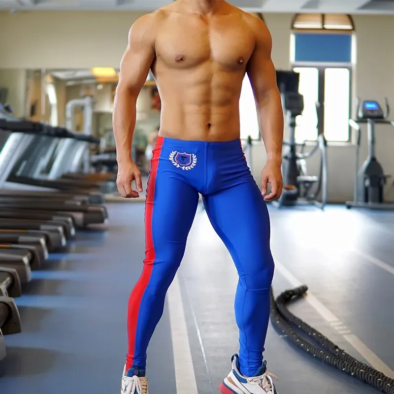 Men's Running Tights fitness Trousers Compression tight  Athletic Pants Man Workout Leggings Jogger Pants