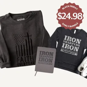 Men's Sweatshirt, Long Sleeve Tee, and Journal