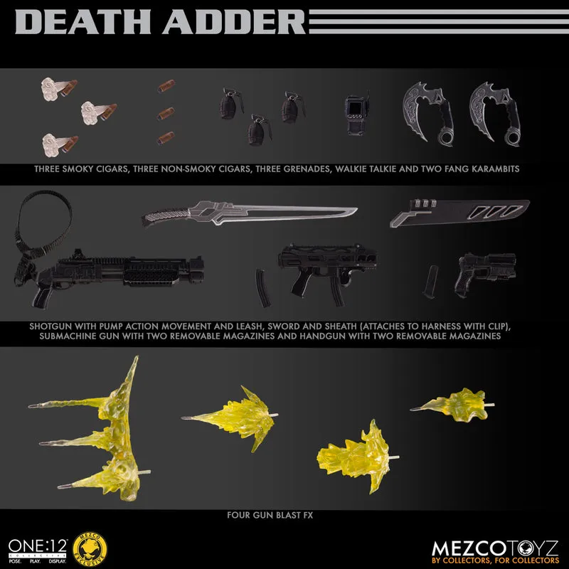 MEZCO One:12 Collective Rumble Society - Death Adder Action Figure (Mezco Exclusive)