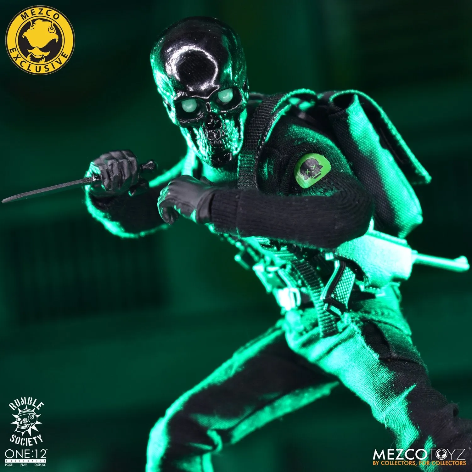 Mezco Toyz ONE:12 Black Skulls Death Brigade Action Figure Exclusive