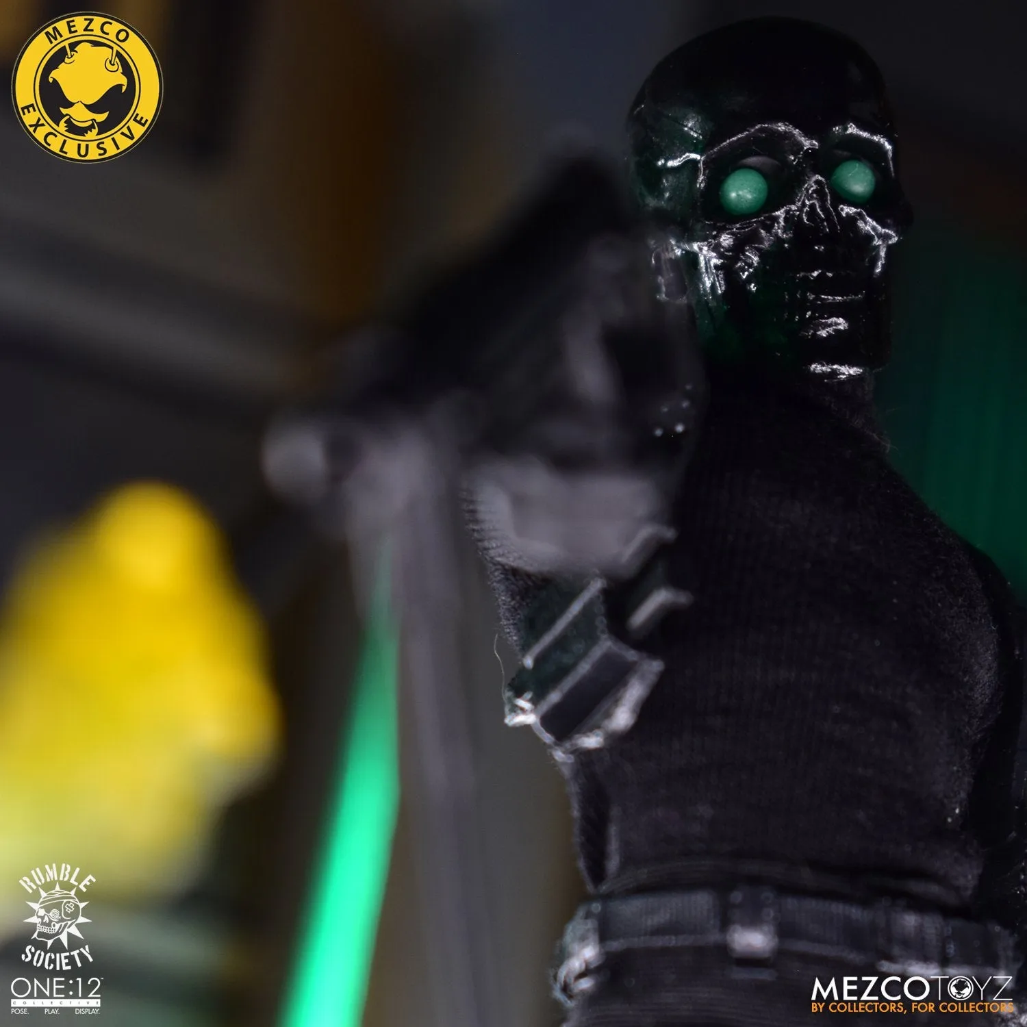 Mezco Toyz ONE:12 Black Skulls Death Brigade Action Figure Exclusive