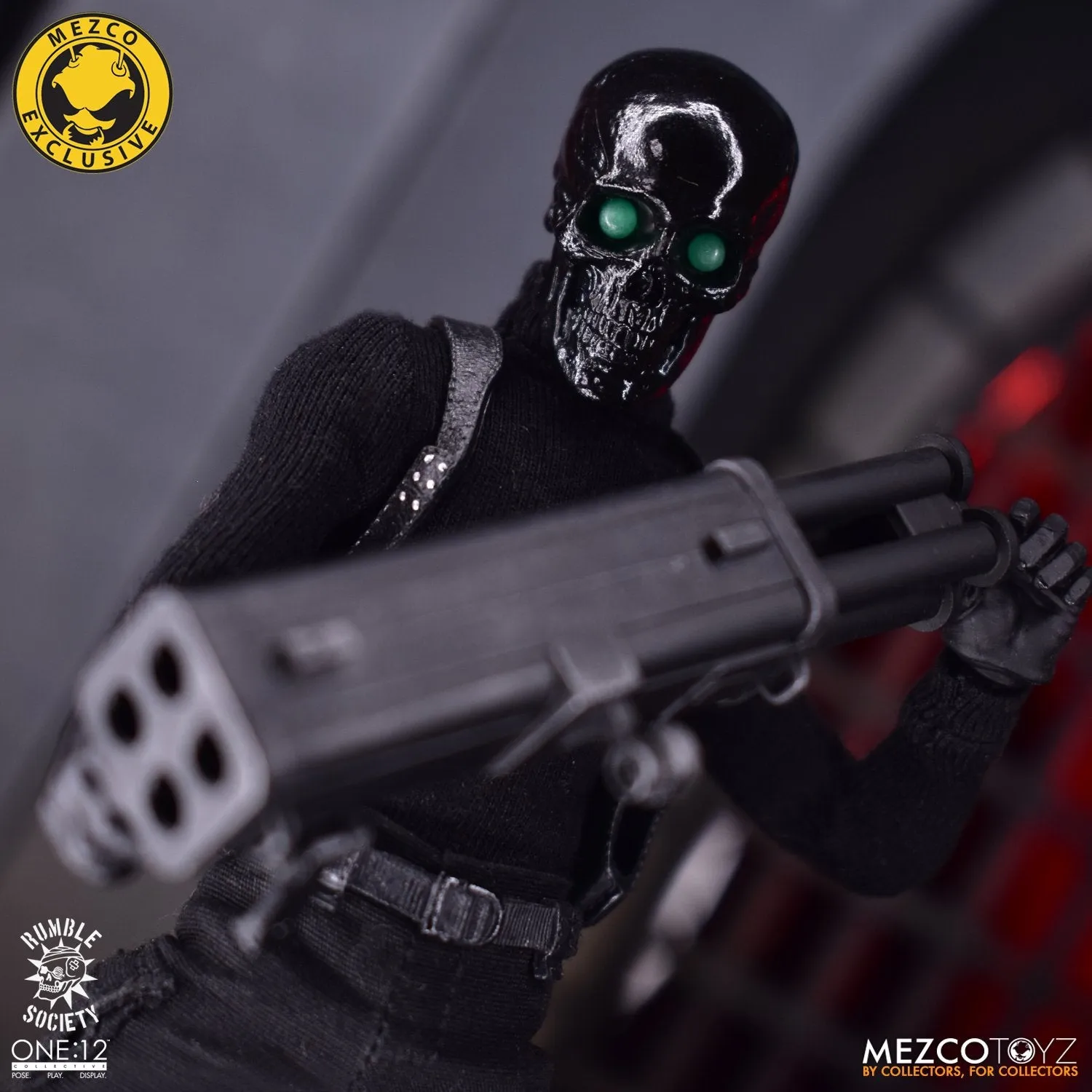 Mezco Toyz ONE:12 Black Skulls Death Brigade Action Figure Exclusive