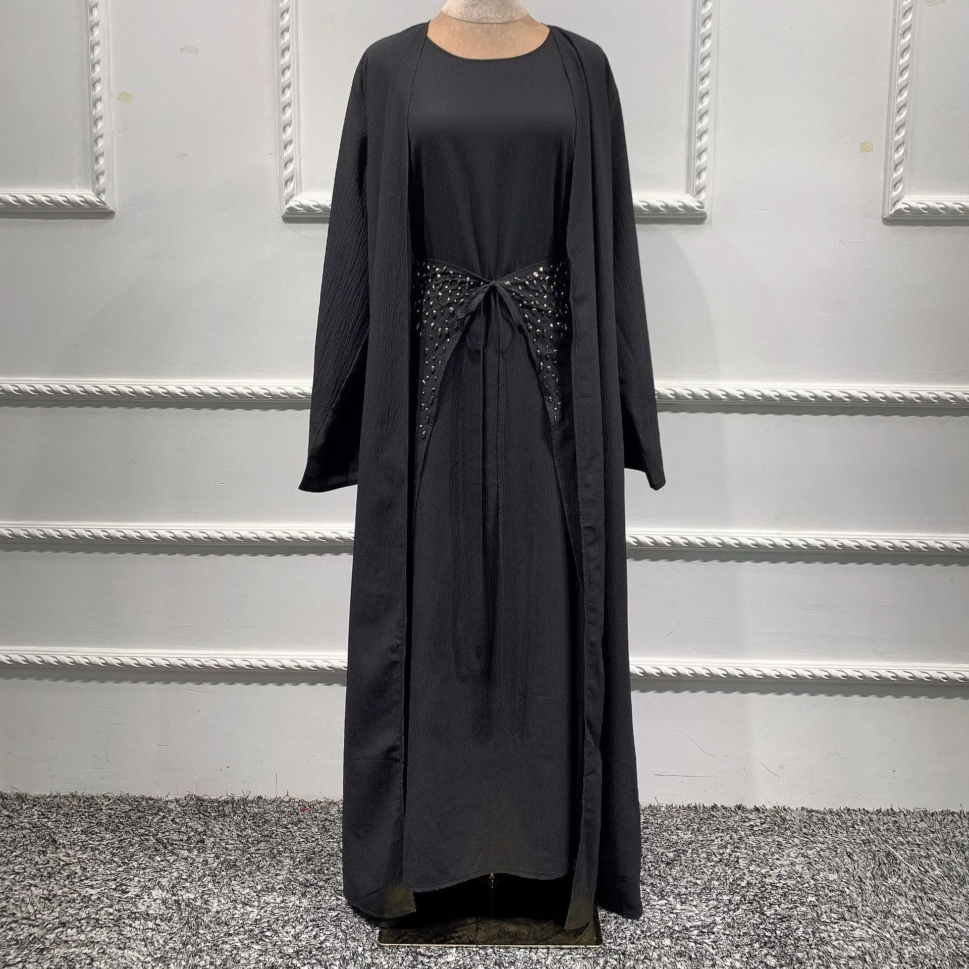 Middle East Dubai Solid Color Three-piece Suit