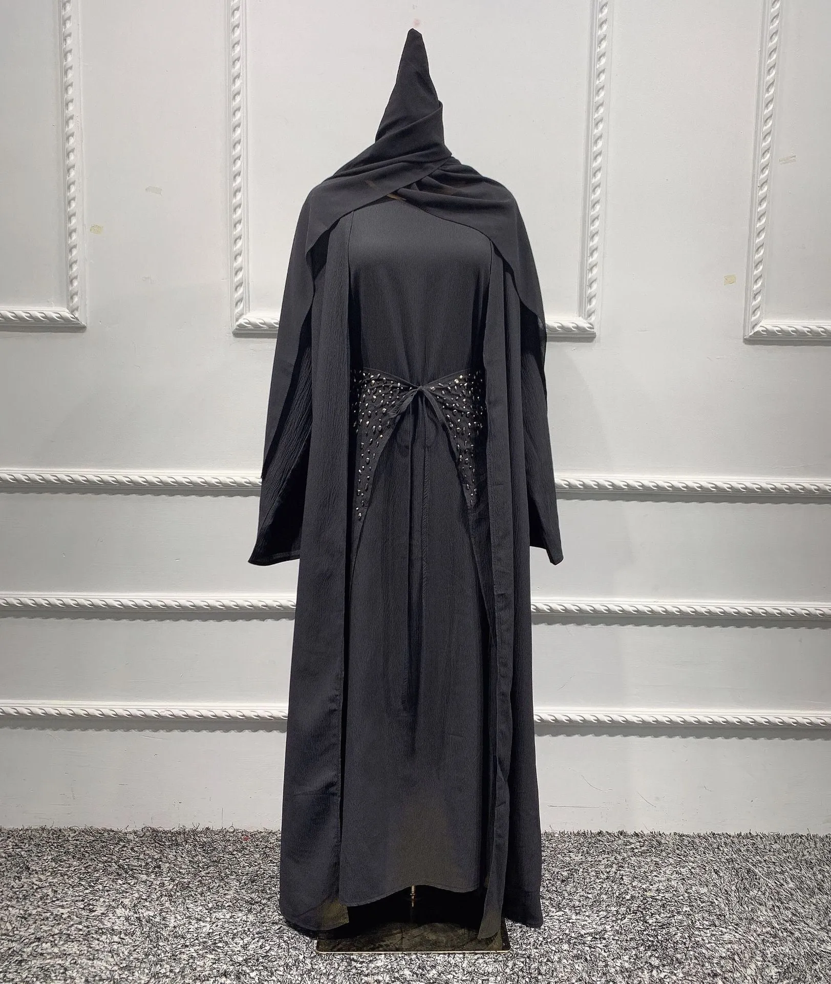 Middle East Dubai Solid Color Three-piece Suit