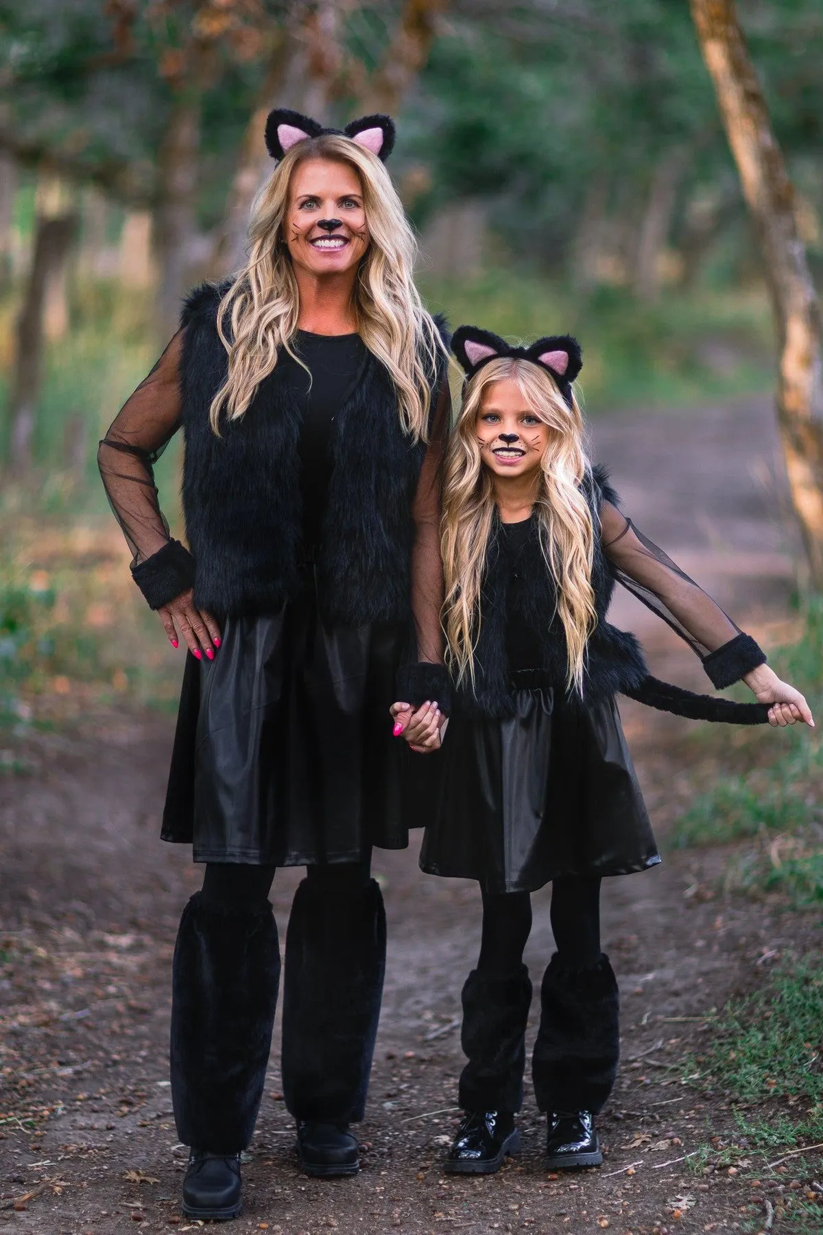 Mom & Me - Fuzzy Black Vest
