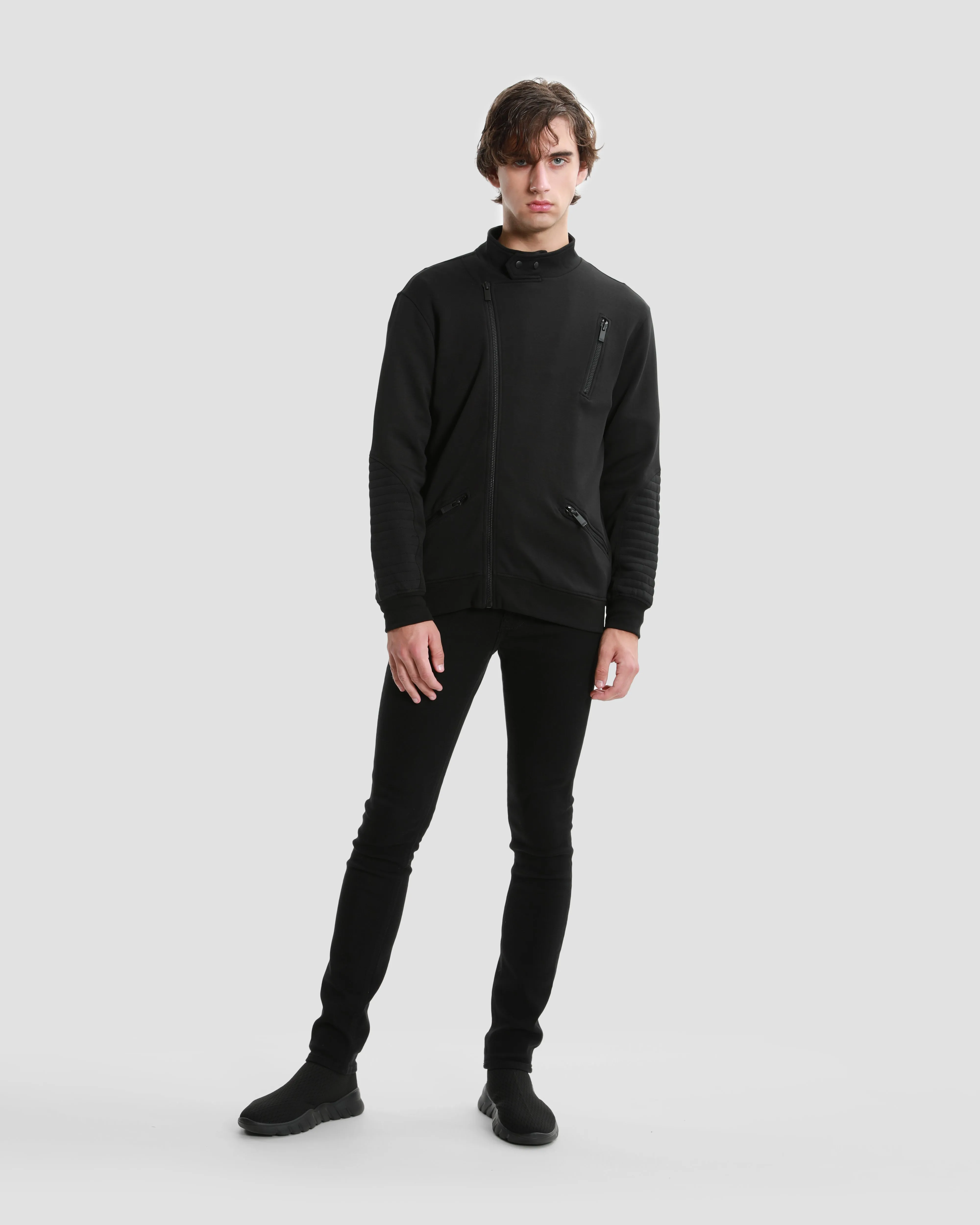Multiple Zip Front Jacket