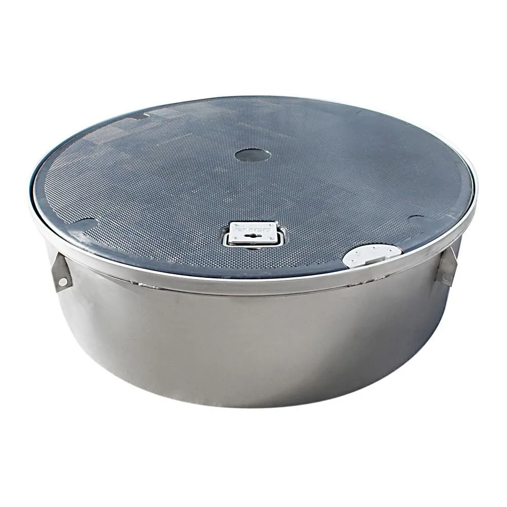 Plastic Manhole Cover, Round, 39"x13", Stainless Steel Rim