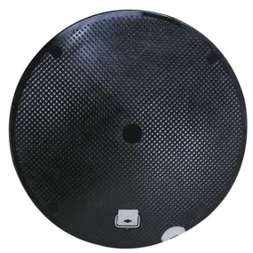 Plastic Manhole Cover, Round 42" x 24", Black Lay-In Lid