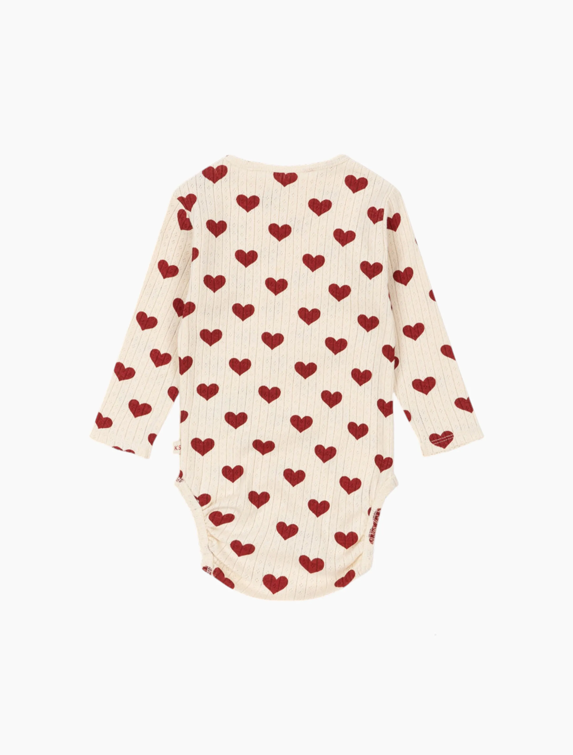 Pointelle Minnie Bodysuit in Amour Rouge
