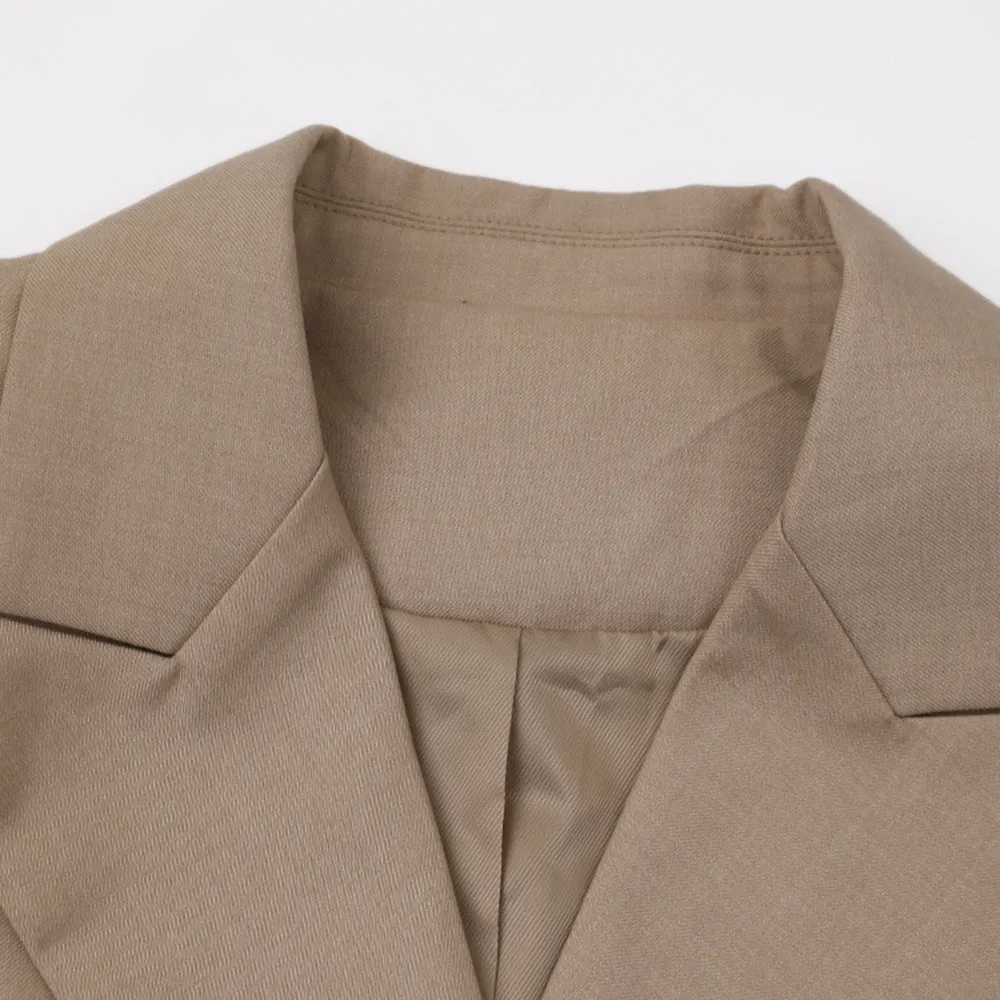 Pre Order:  Color Block Lapel Vest Blazer
