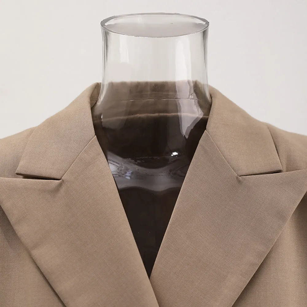 Pre Order:  Color Block Lapel Vest Blazer