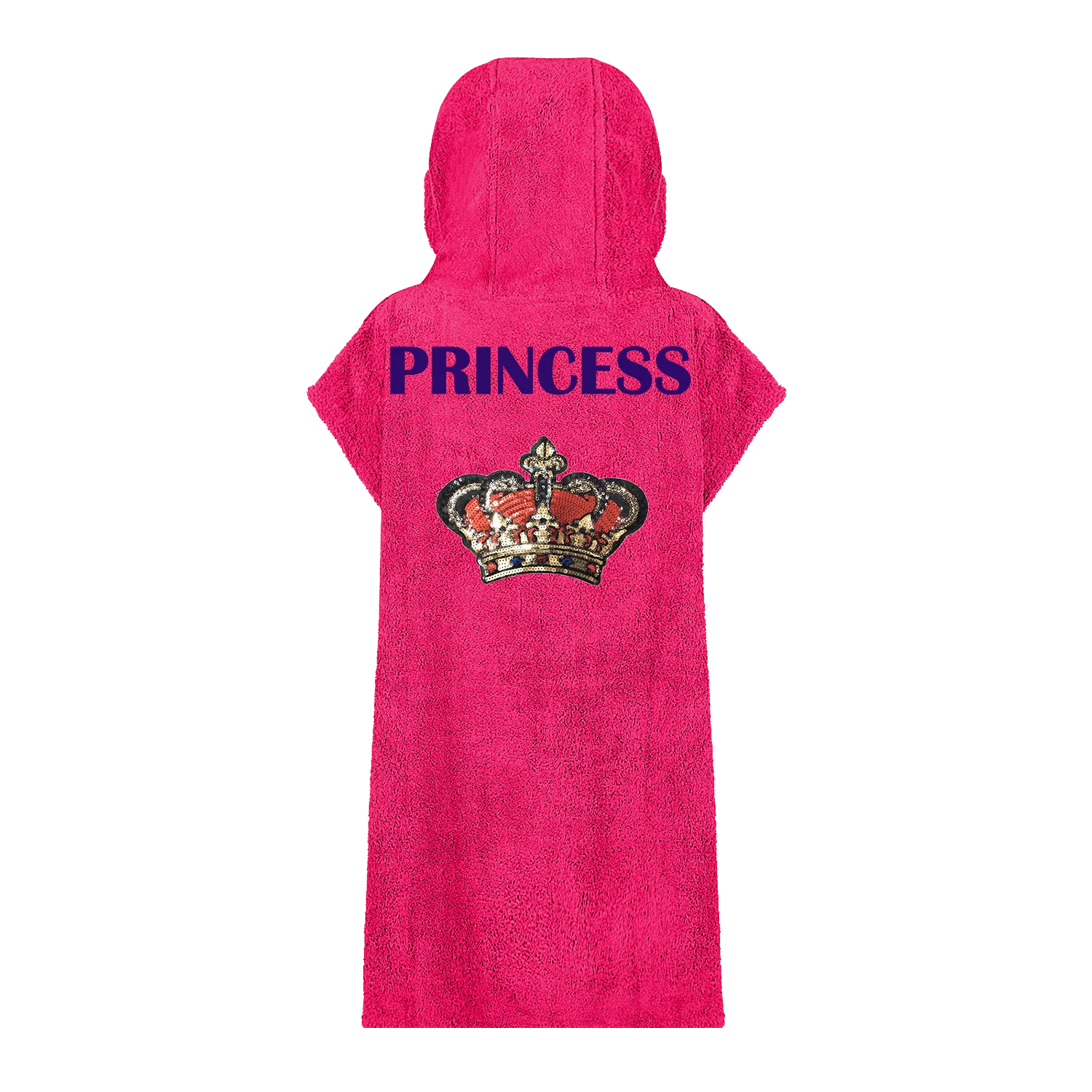 Red Sequin Crown Beach Robe