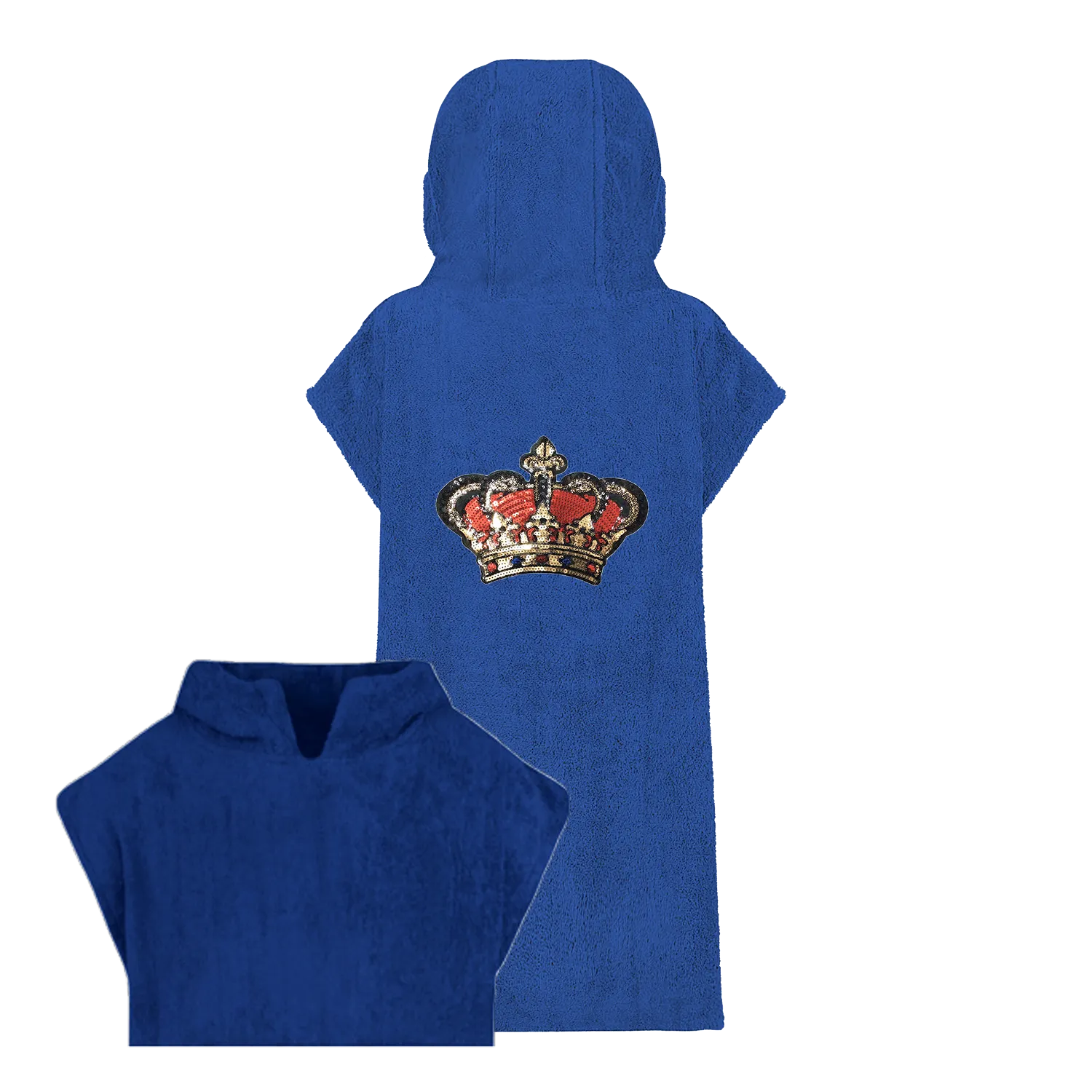 Red Sequin Crown Beach Robe