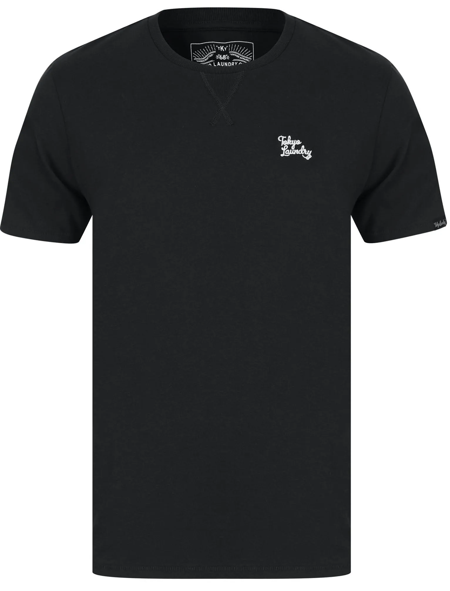Rexel (3 Pack) Crew Neck Combed Cotton T-Shirts In Black / Grey Marl / Navy  - Tokyo Laundry
