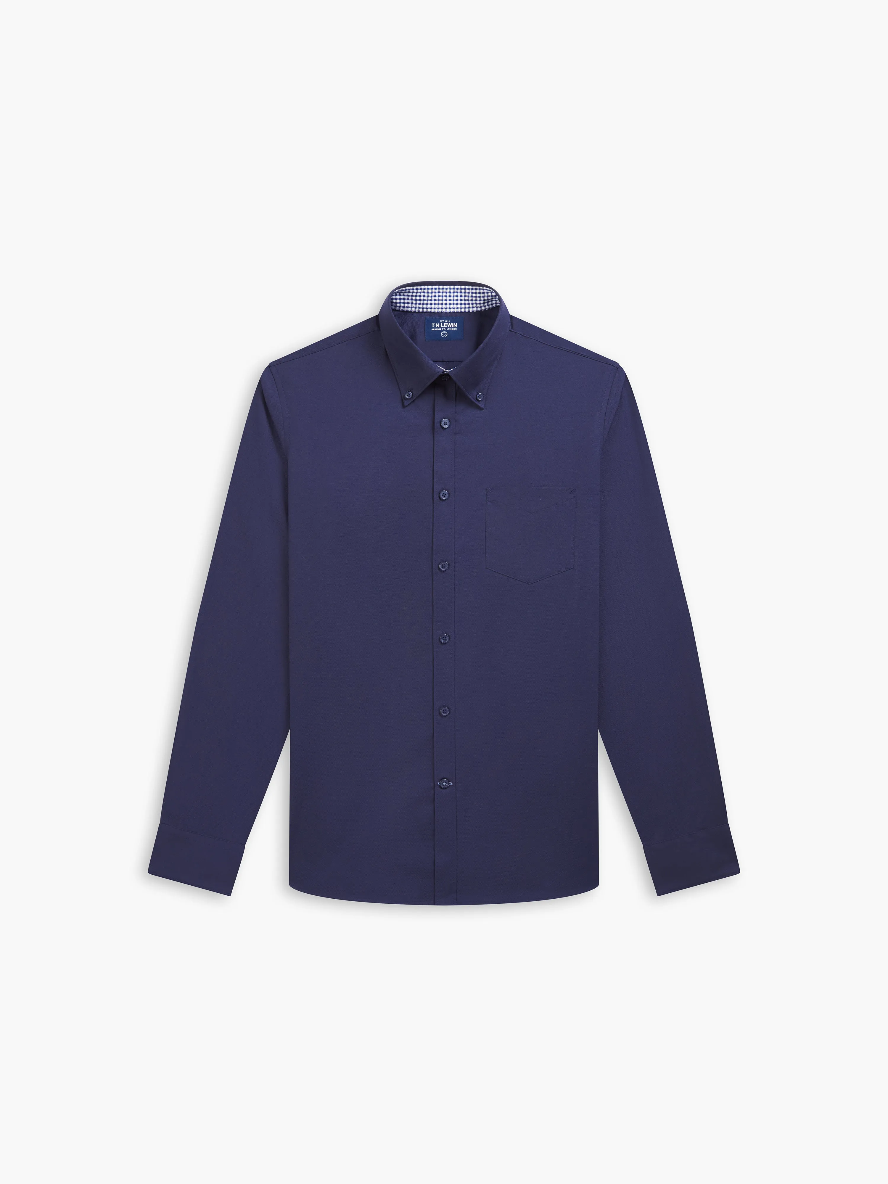 Royal Oxford Slim Fit Navy Shirt
