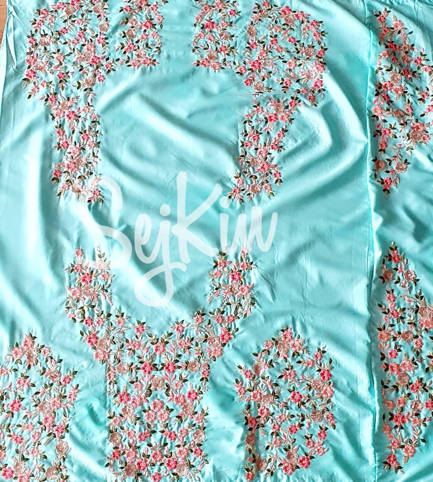Sea green lehenga