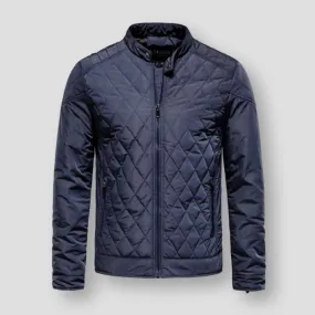 Sky Madrid Quilted Zipper Jacket
