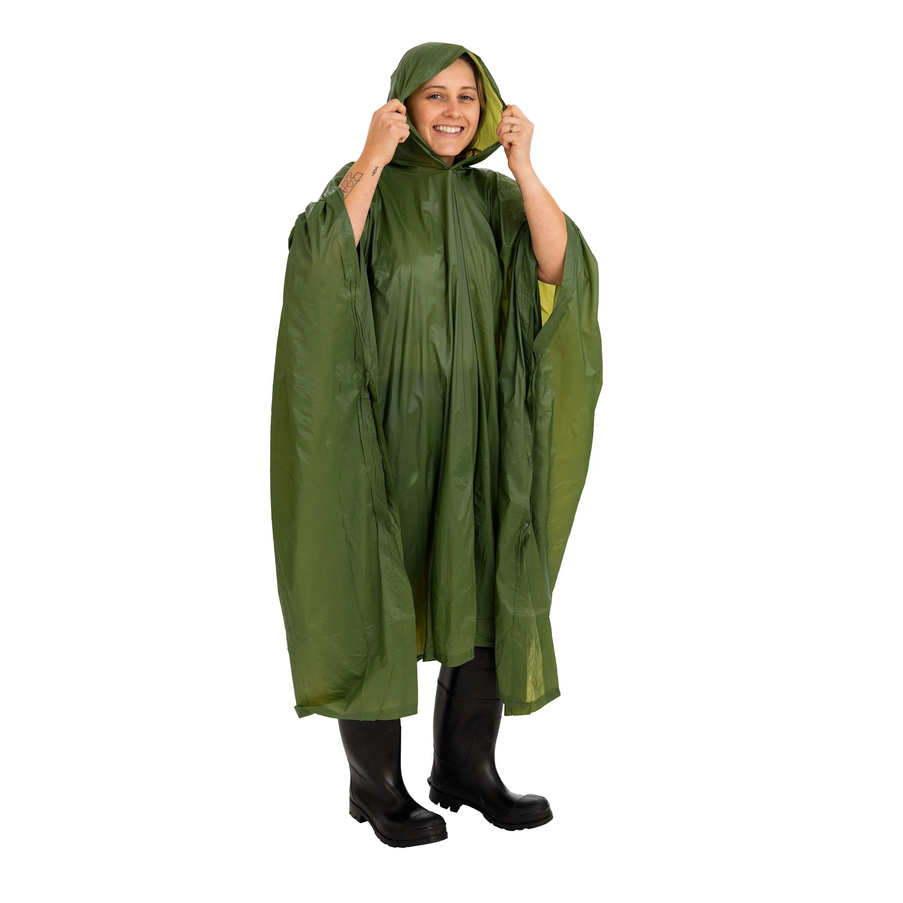 Stansport Vinyl Poncho - 70 In X 90 In - O.D.