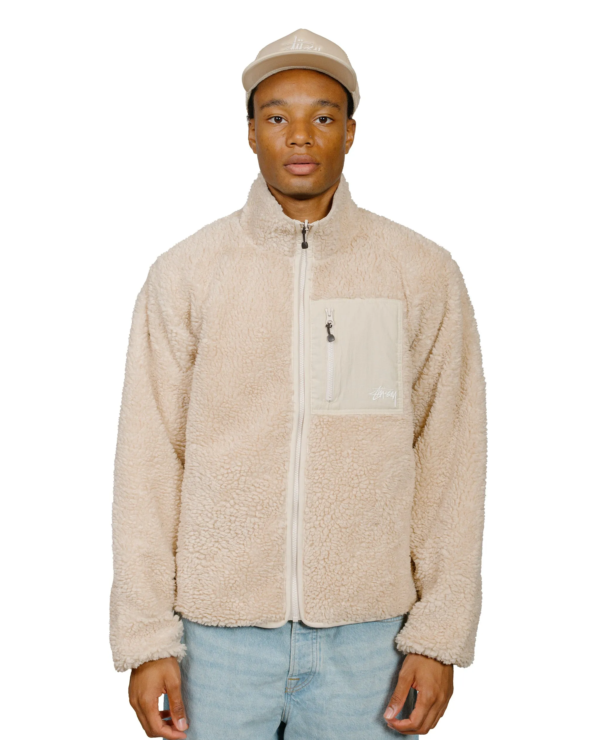Stüssy Sherpa Reversible Jacket Natural