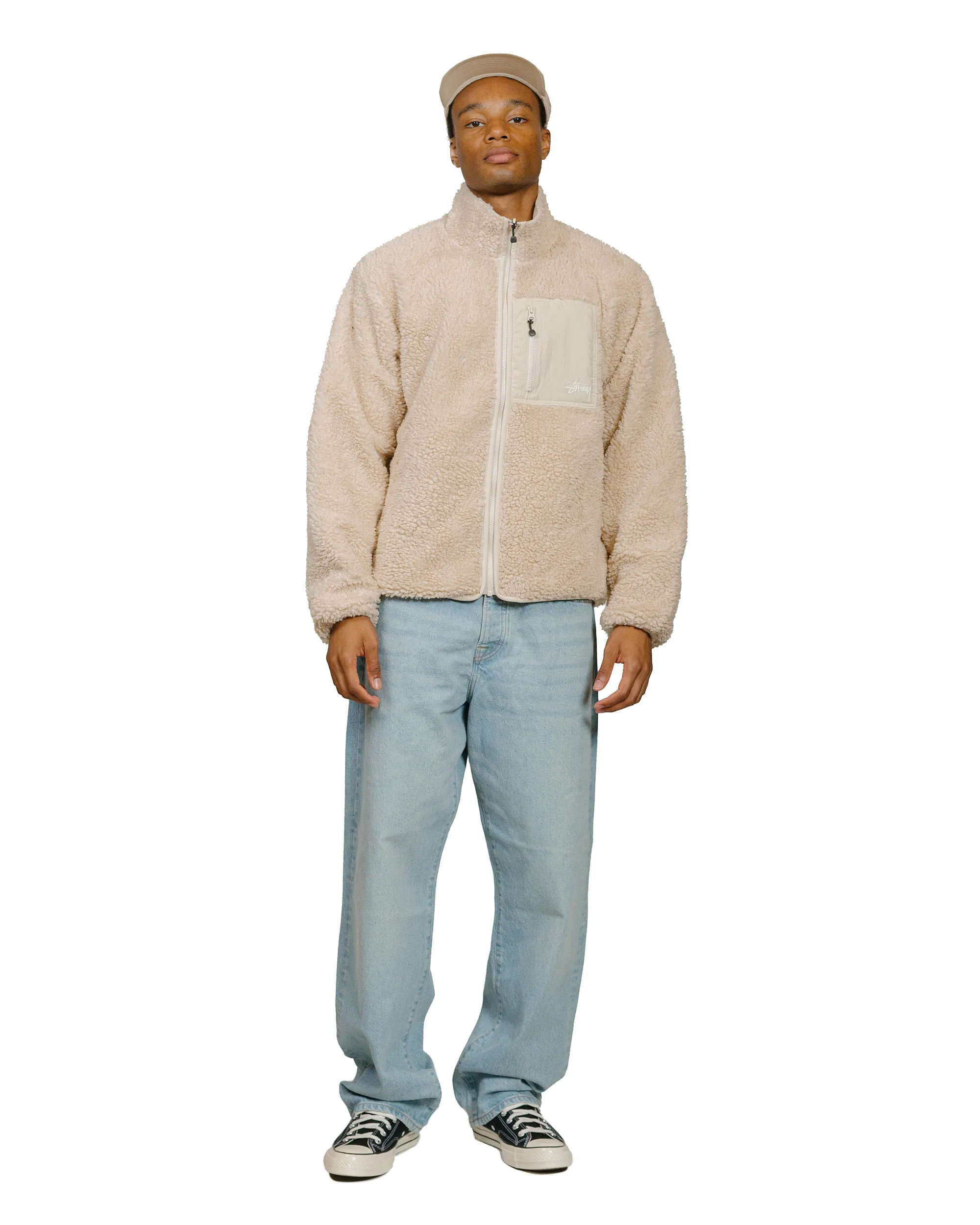 Stüssy Sherpa Reversible Jacket Natural