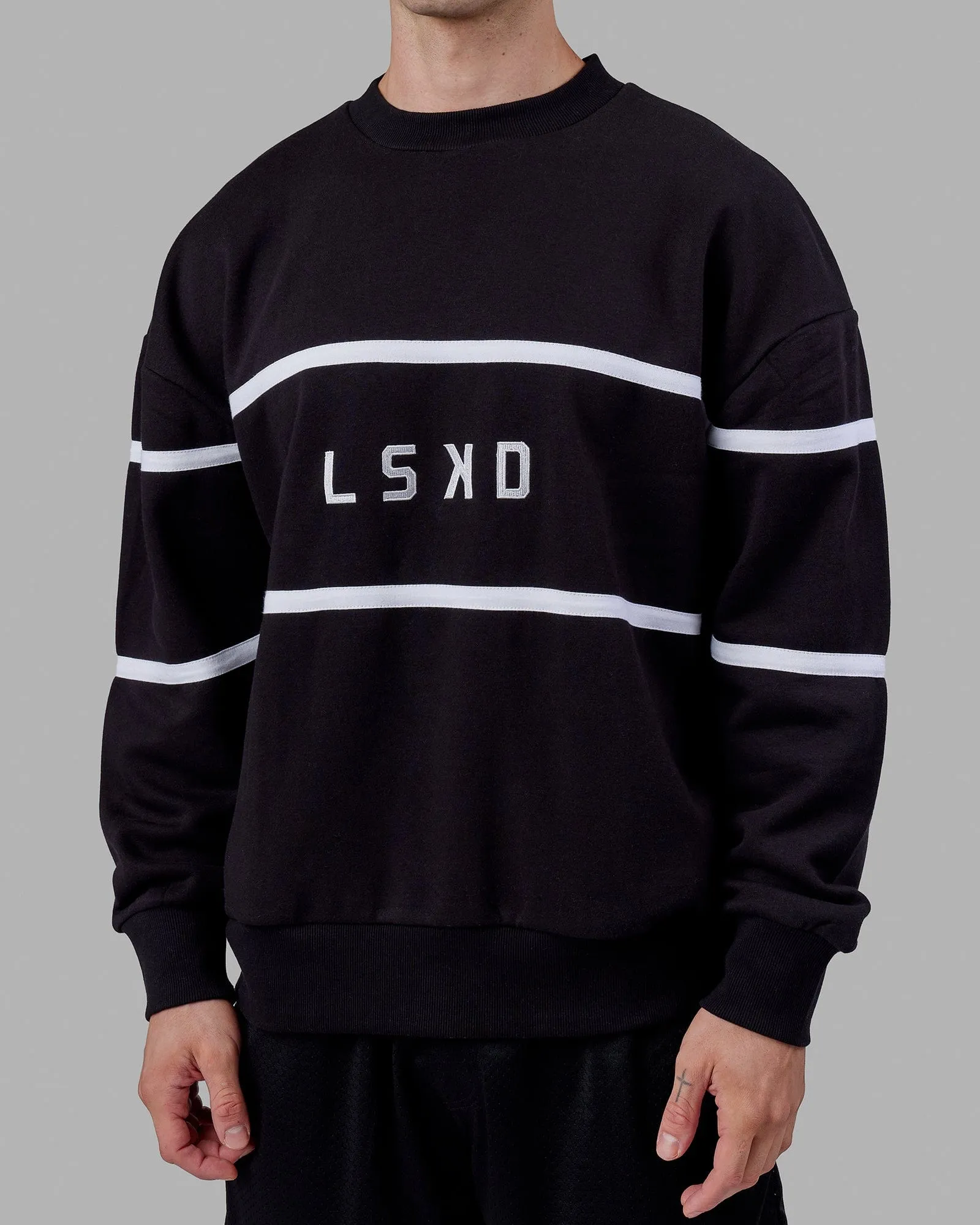 Unisex Parallel Sweater Oversize - Black