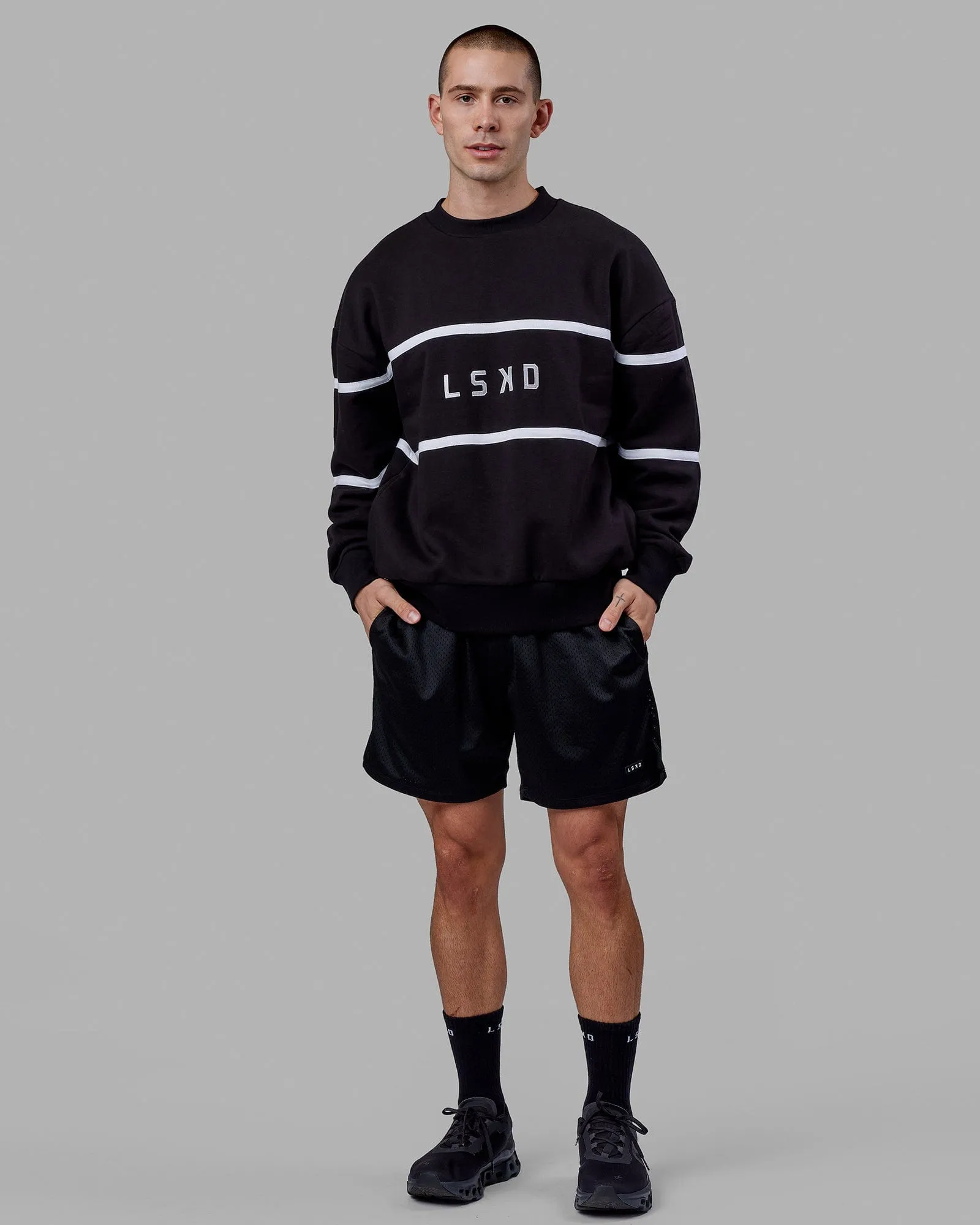 Unisex Parallel Sweater Oversize - Black