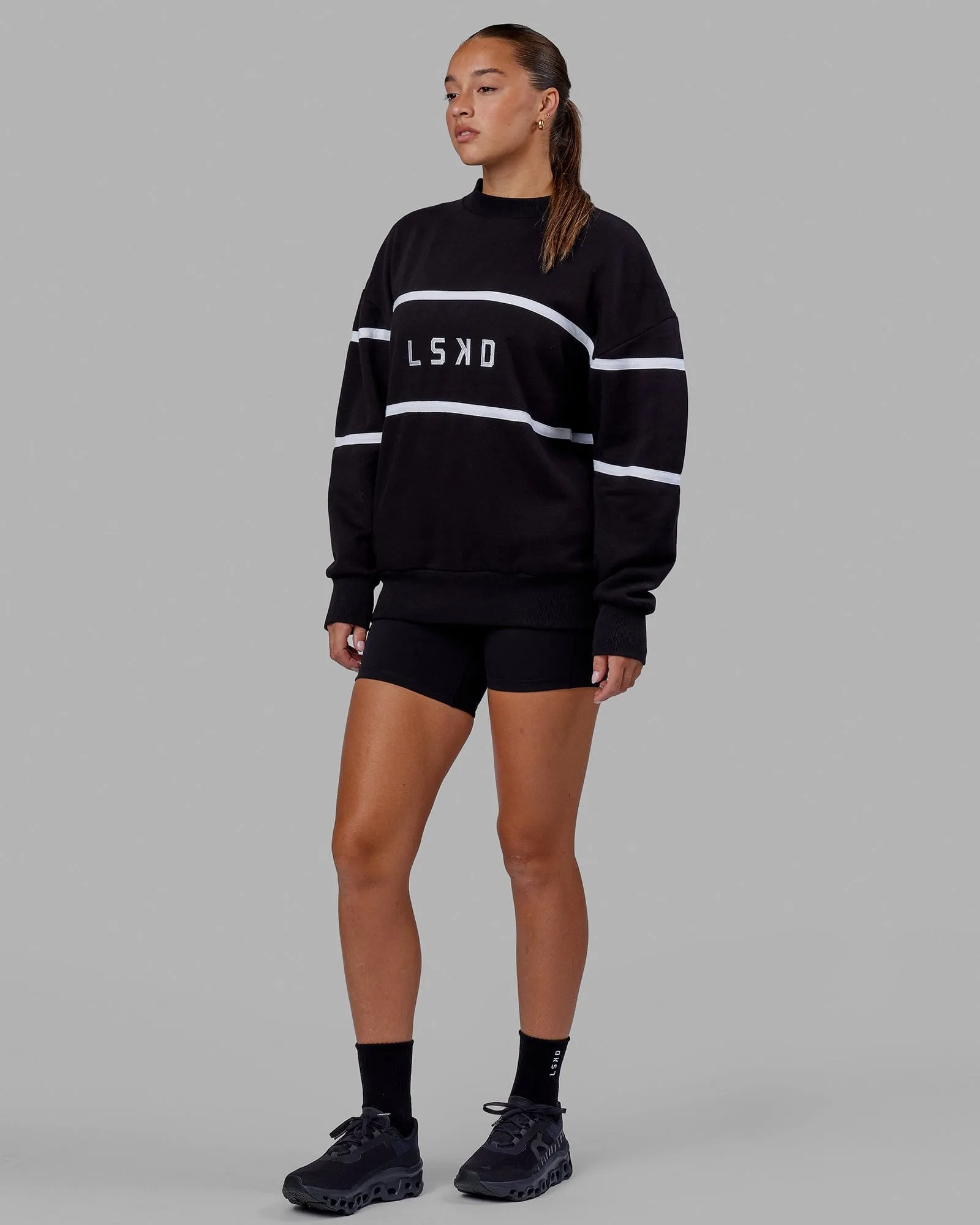 Unisex Parallel Sweater Oversize - Black