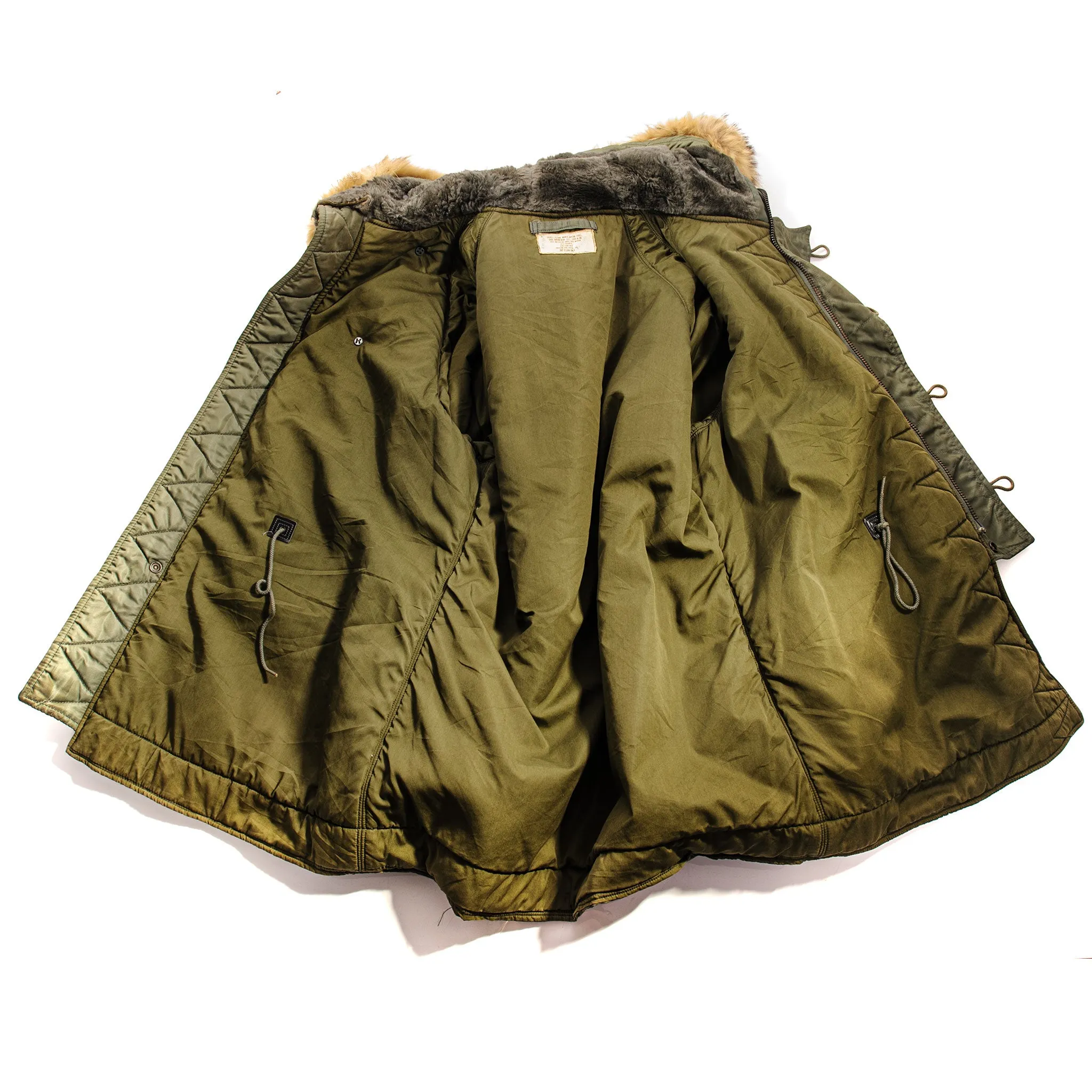 VINTAGE USAF US AIR FORCE PARKA AIRCREW JACKET N3B 1964 VIETNAM WAR SIZE MEDIUM
