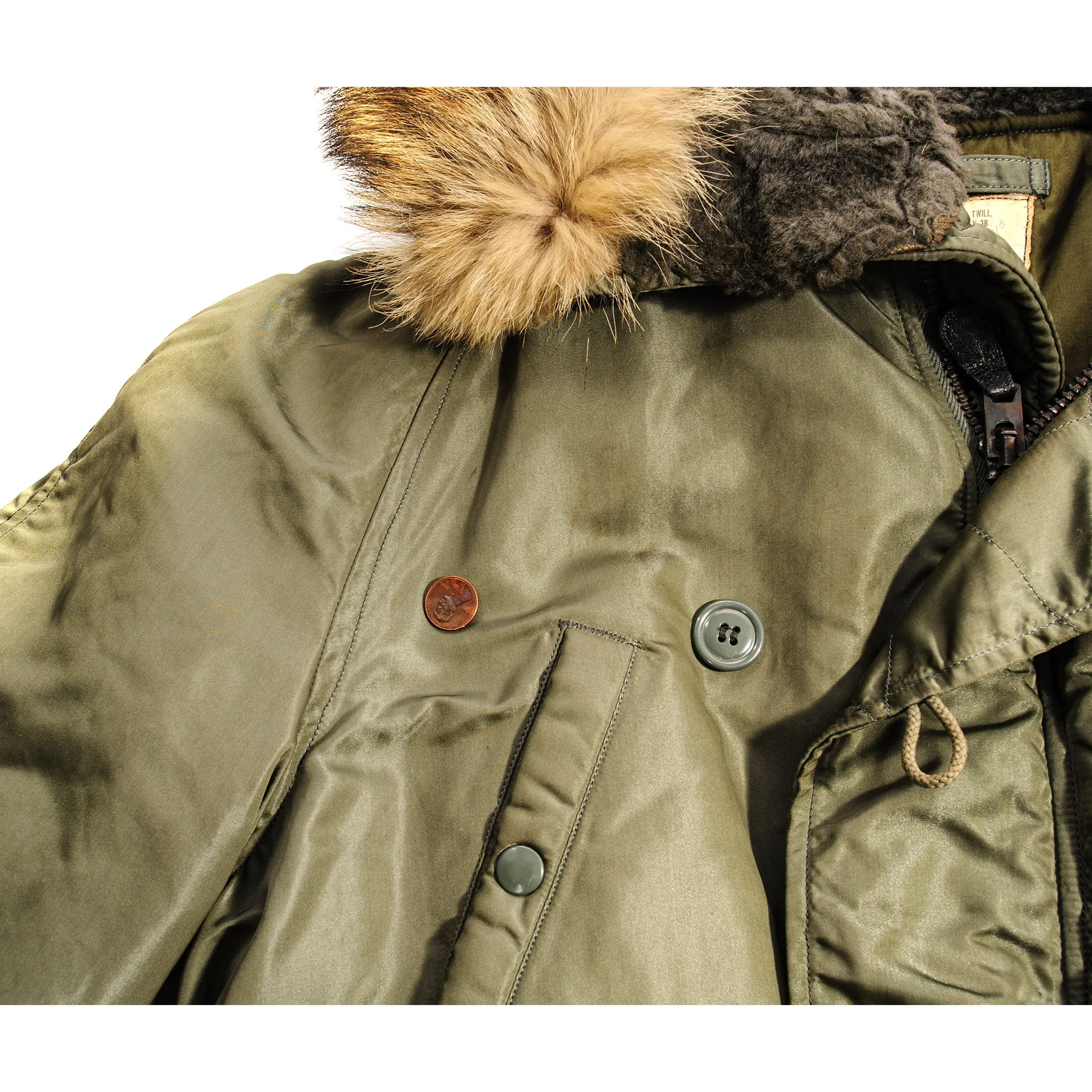 VINTAGE USAF US AIR FORCE PARKA AIRCREW JACKET N3B 1964 VIETNAM WAR SIZE MEDIUM