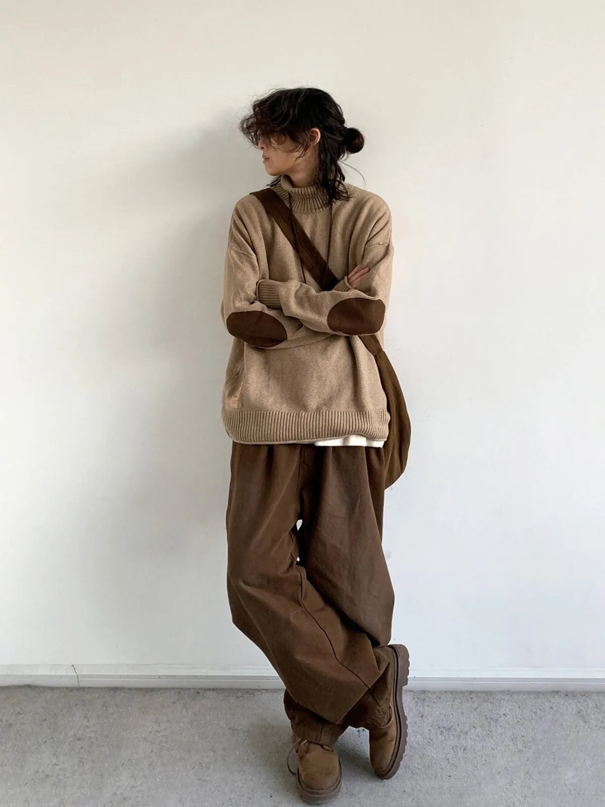 WLS Retro Maillard Turtleneck Sweater
