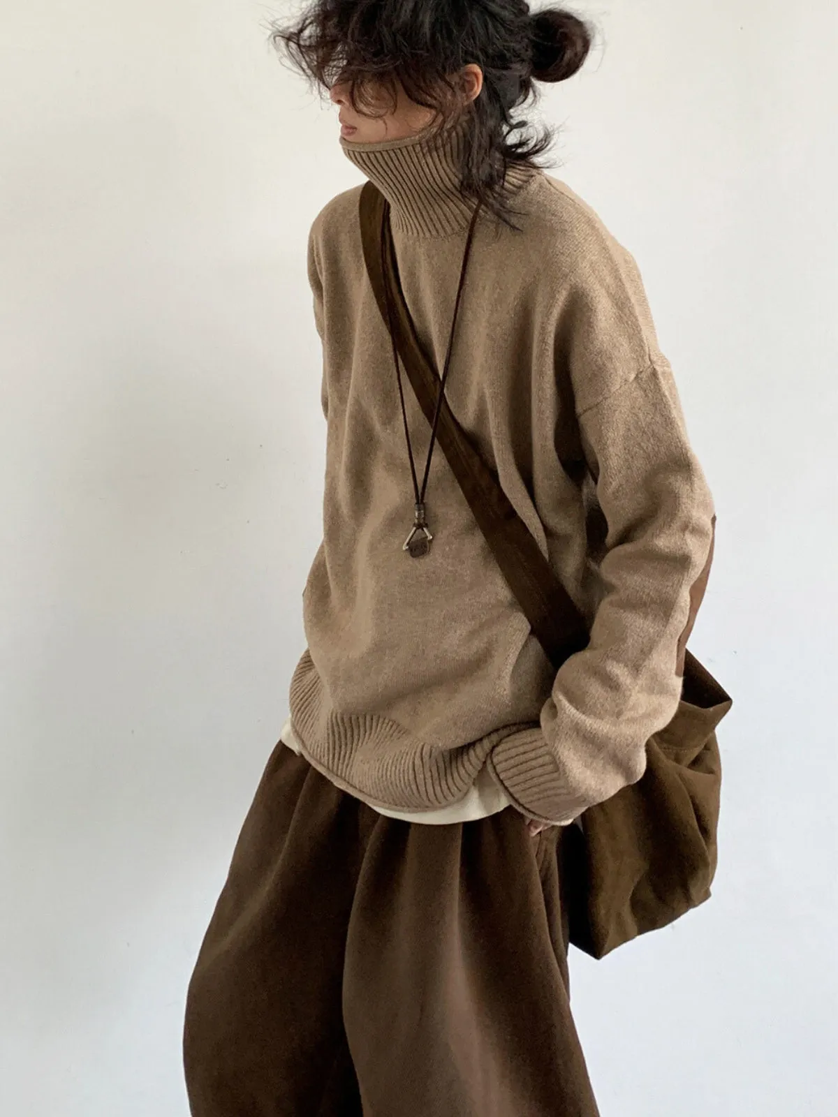 WLS Retro Maillard Turtleneck Sweater
