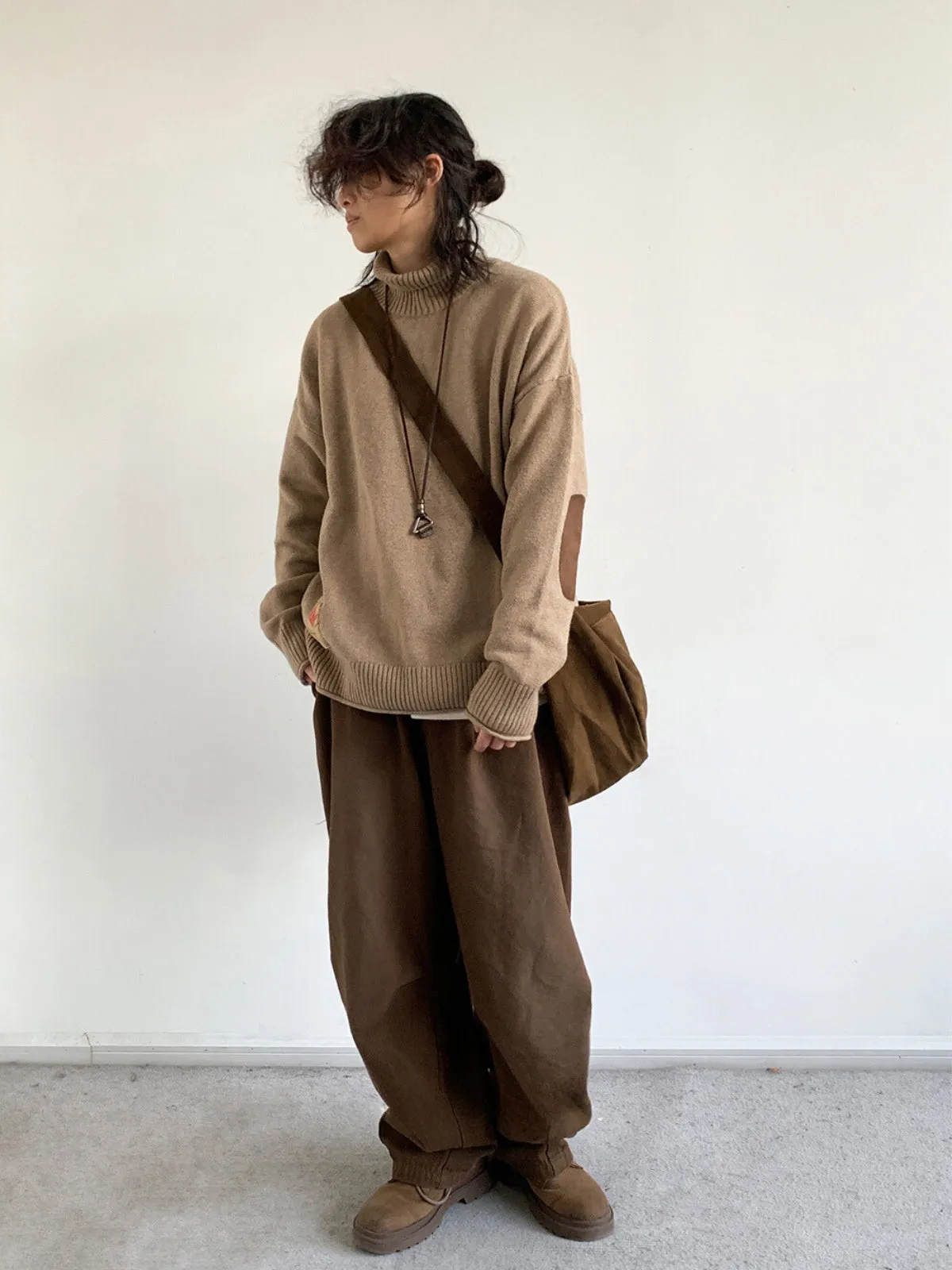 WLS Retro Maillard Turtleneck Sweater