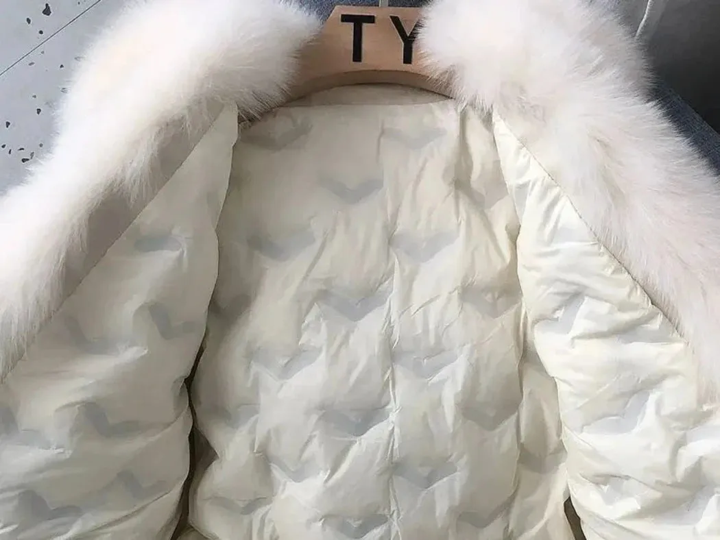 Women's Fox Fur Leather Coat
